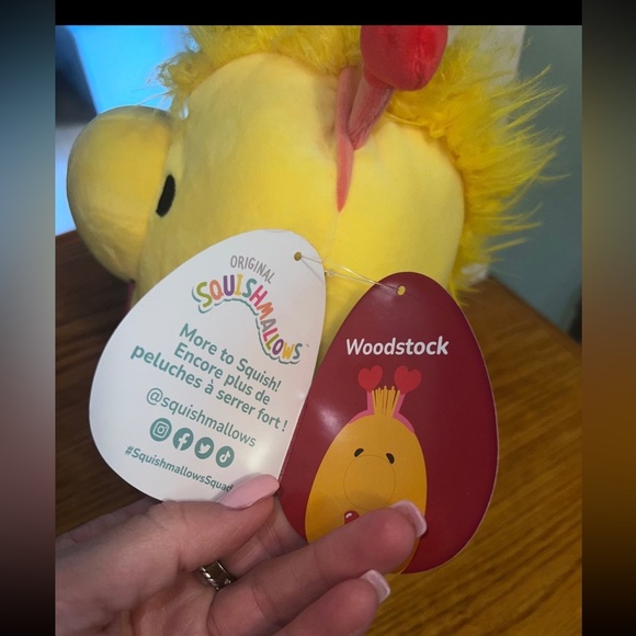 Squishmallow peanuts snoopy themed pillow! woodstock & a heart for Valentine day - Picture 6 of 7